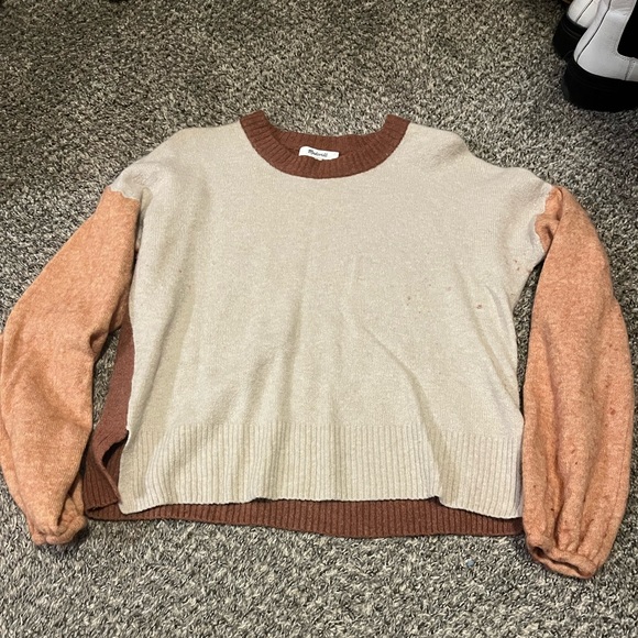 MADEWELL// COLOR BLOCK SWEATER - Picture 2 of 4